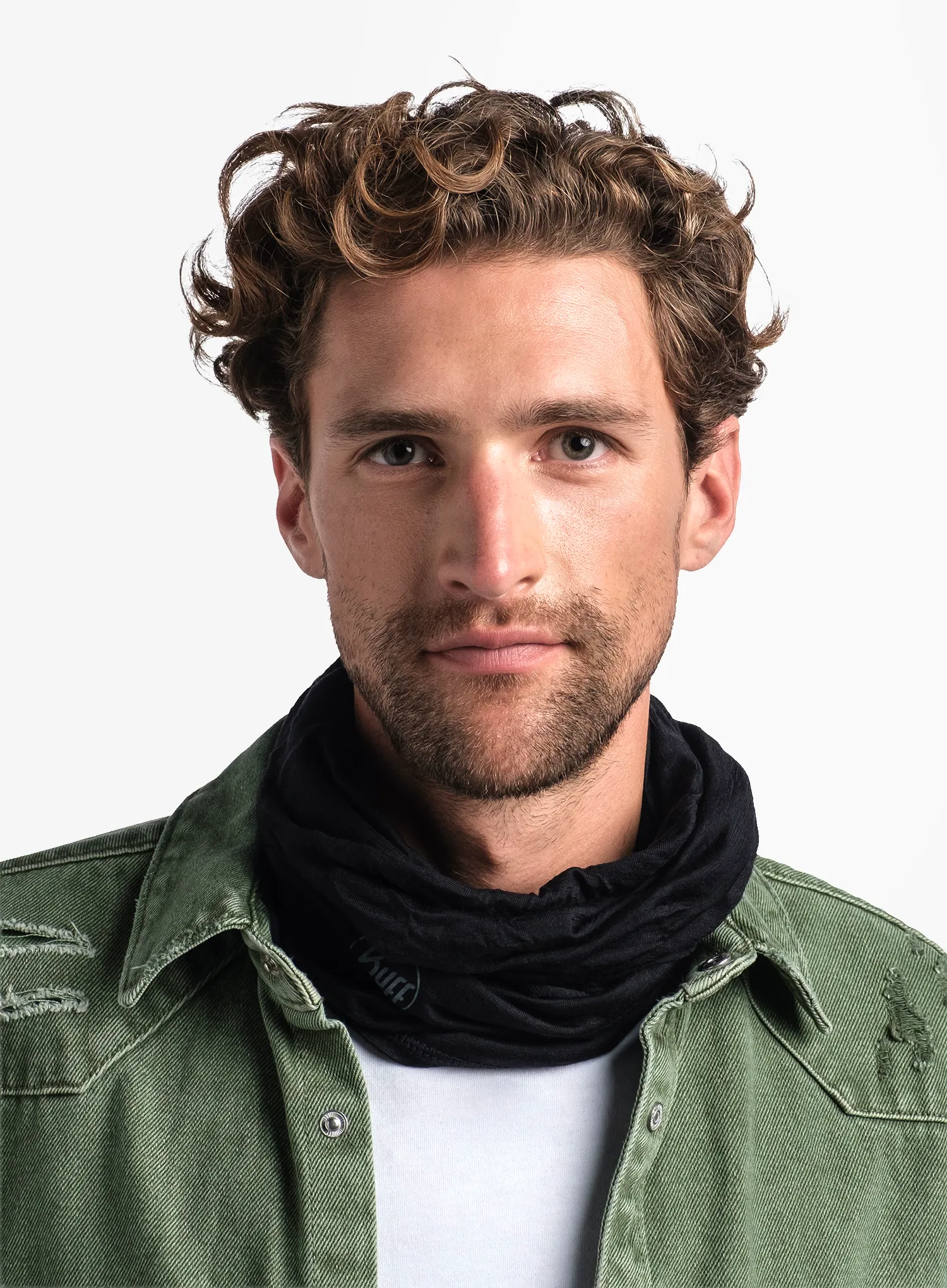 Multifunkční šátek Buff Lightweight Merino Wool - black