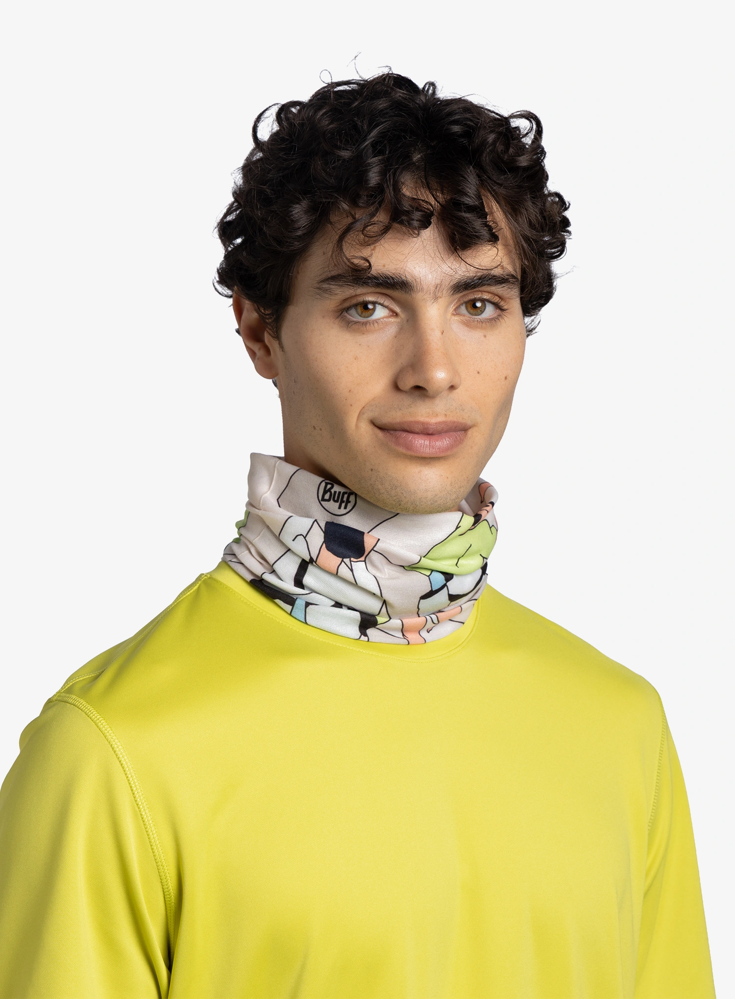 Multifunkční šátek Buff Coolnet UV - brelit cream