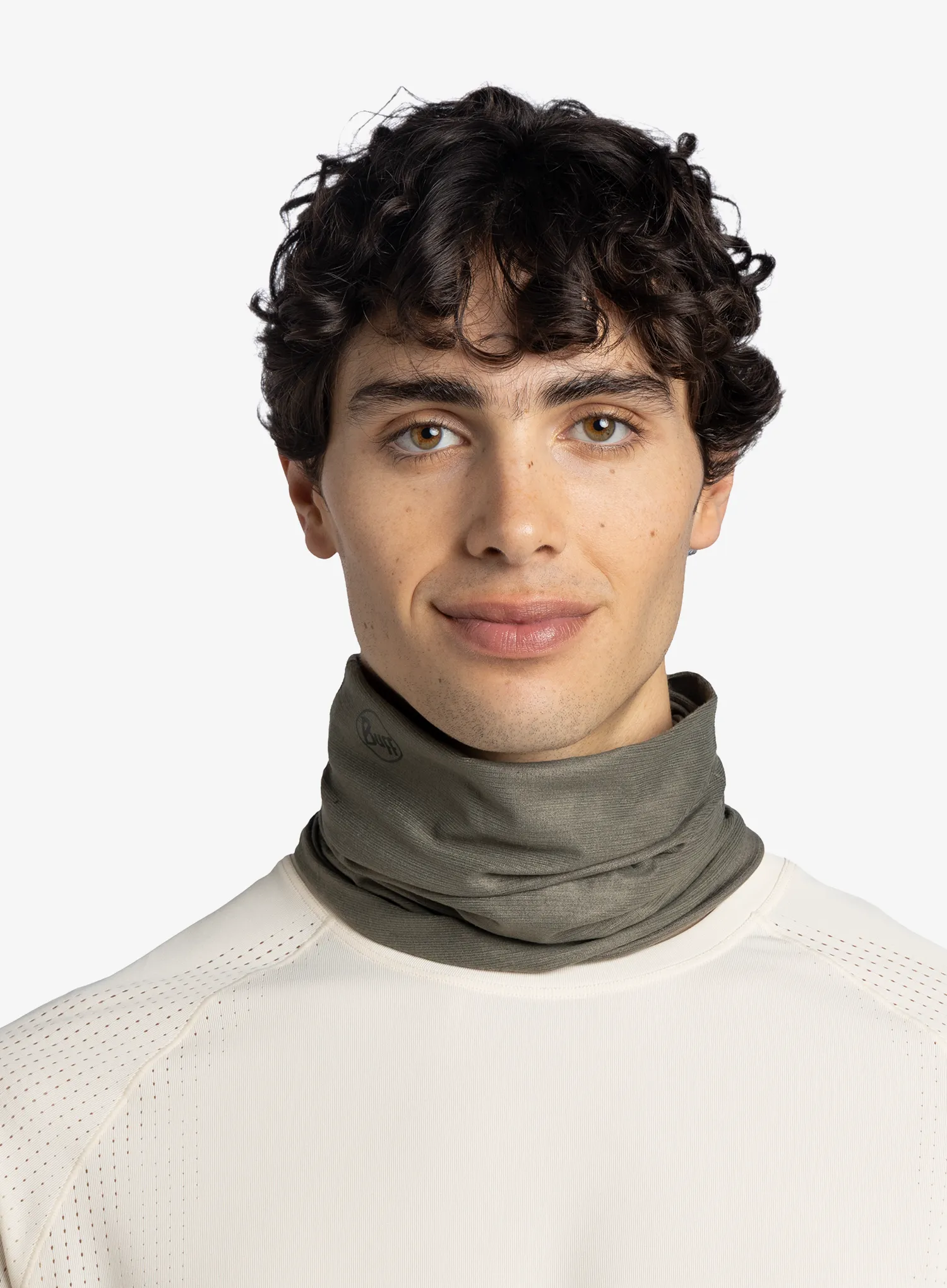 Multifunkční šátek Buff Coolnet UV Insect Shield - solid khaki