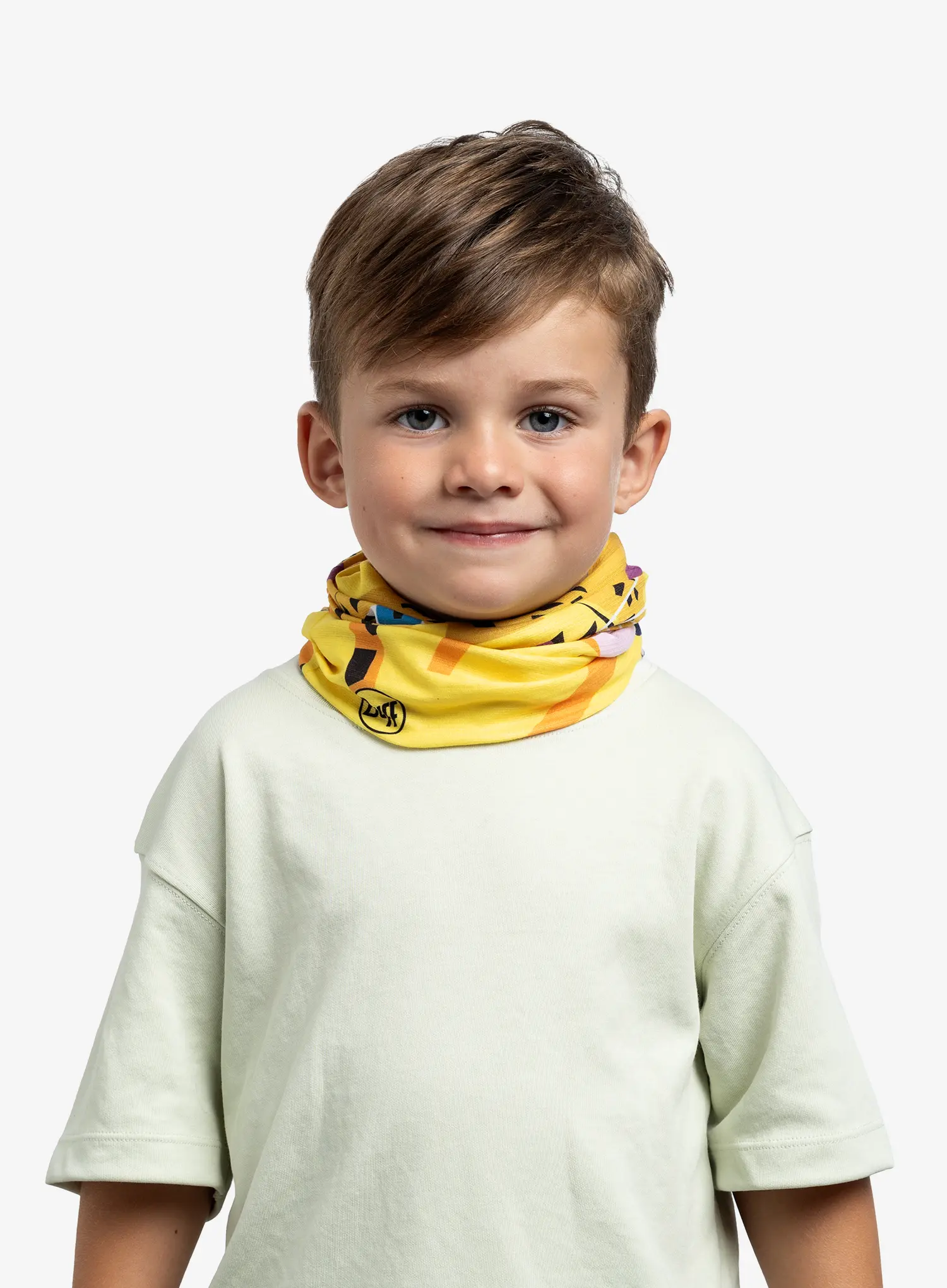 Multifunkční šátek Buff Coolnet UV Kids - sutah blazing yellow