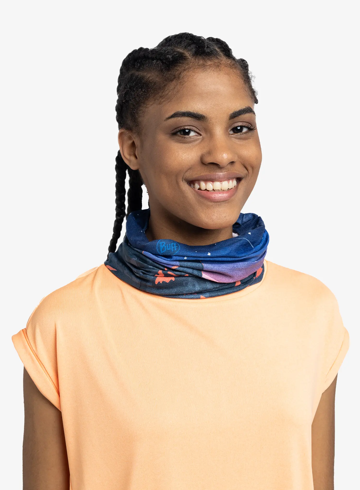 Multifunkční šátek Buff Coolnet UV - night blue