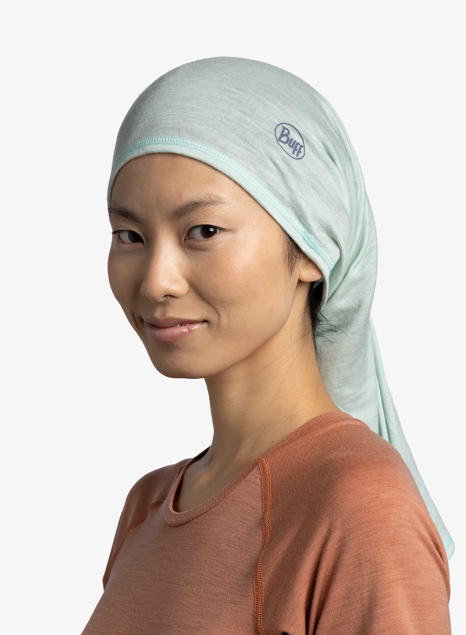 Multifunkční šátek Buff Lightweight Merino Wool - solid seagrove green