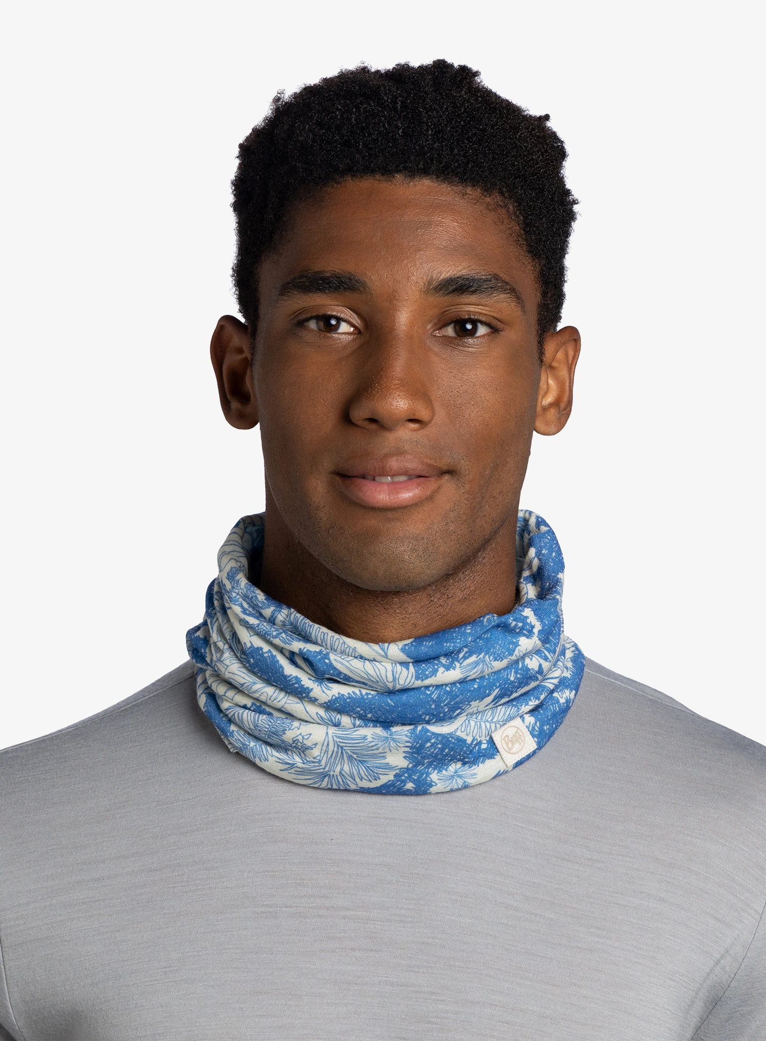 Multifunkční šátek Buff Merino Lightweight Digital Prints - loer blue