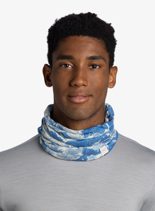 Multifunkční šátek Buff Merino Lightweight Digital Prints - loer blue