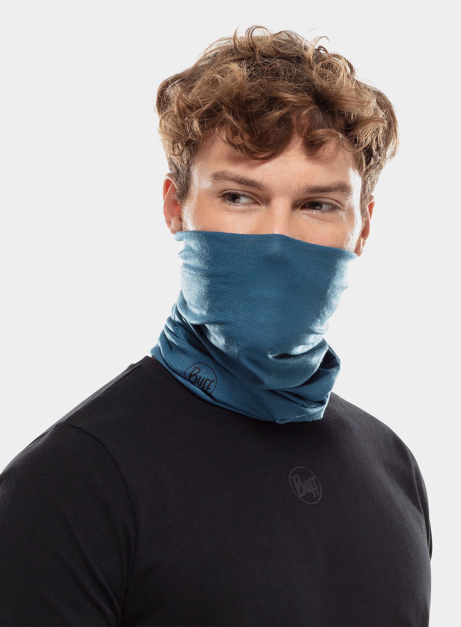 Multifunkční šátek Buff CoolNet UV+ Insect Shield - eclipse blue