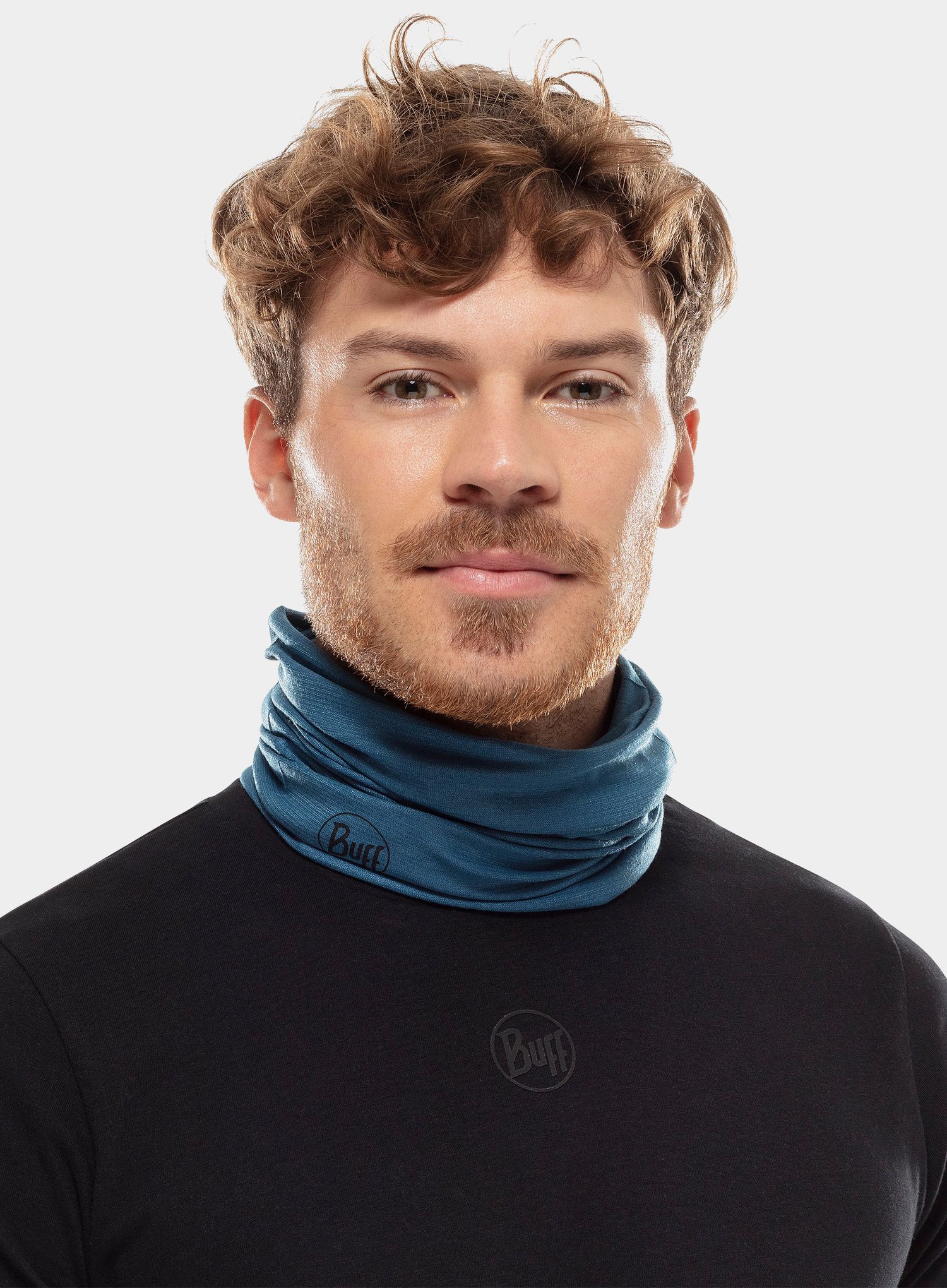 Multifunkční šátek Buff CoolNet UV+ Insect Shield - eclipse blue