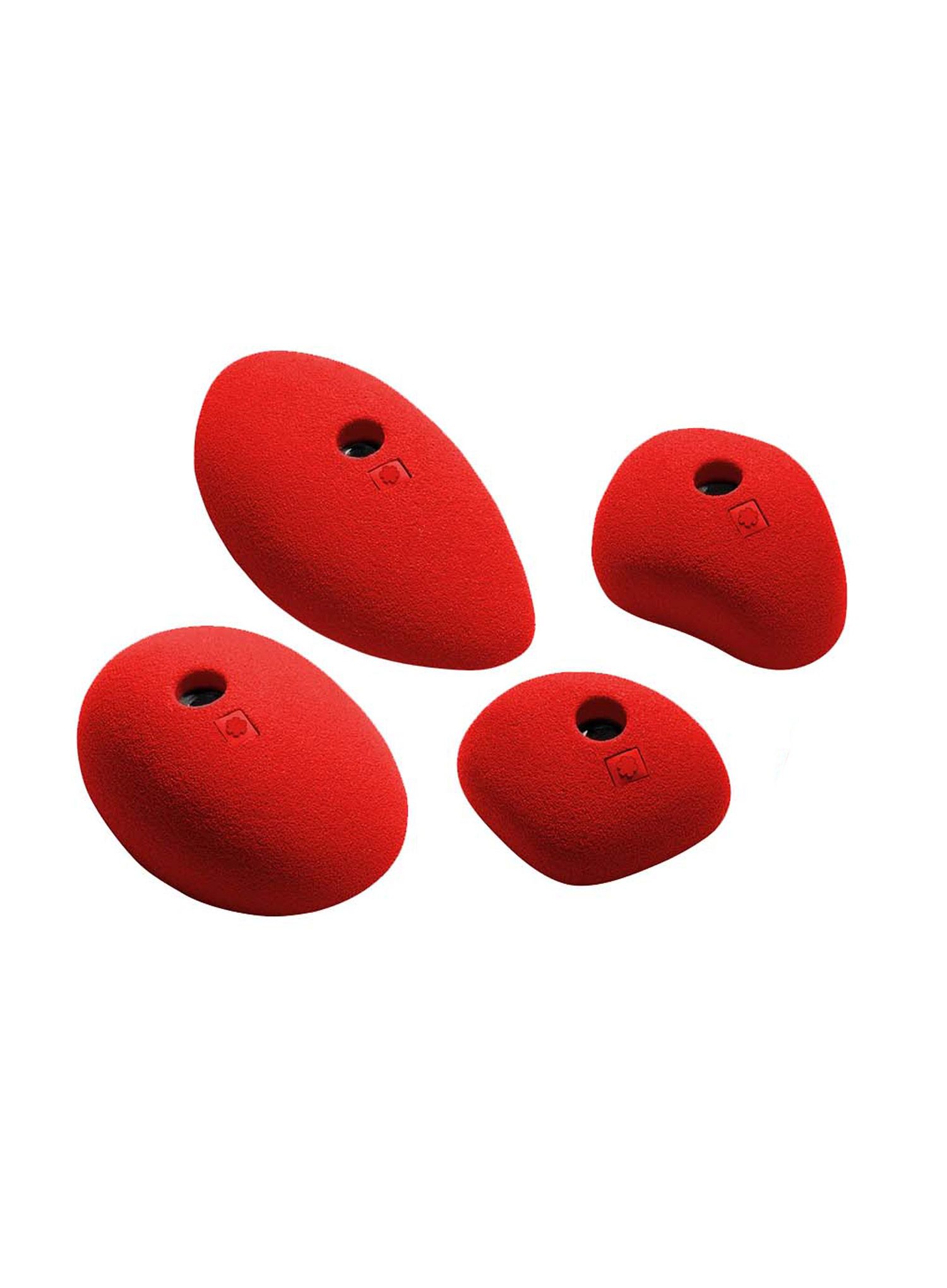 Horolezecké chyty Ocun Holds Set 2 Slopers - red