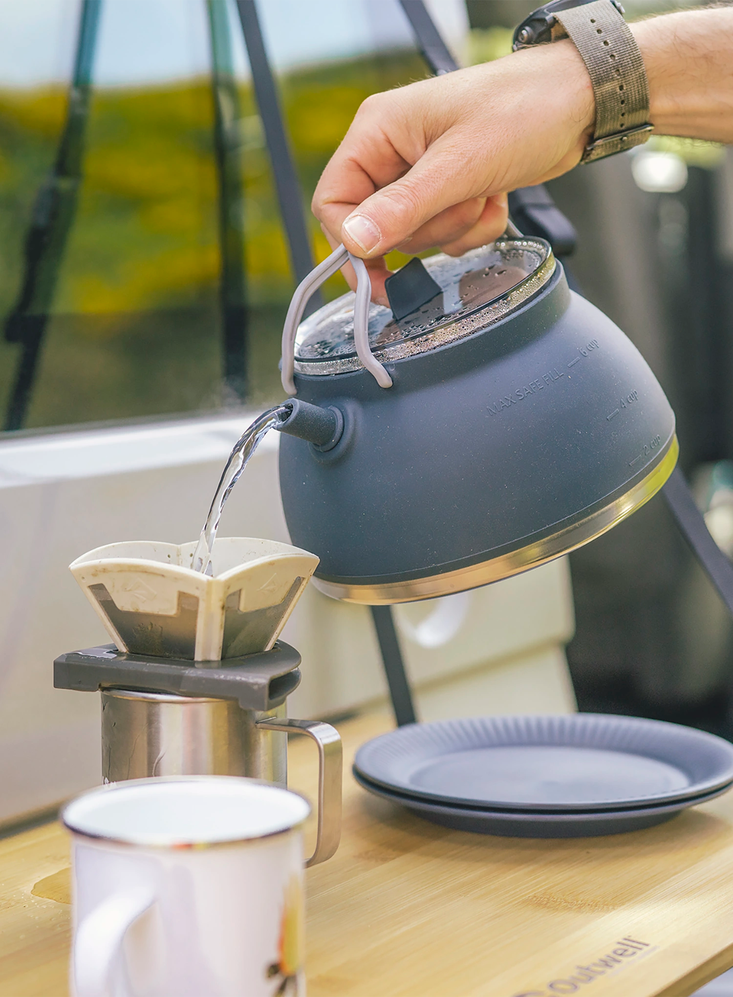Konvice na čaj Outwell Collaps Tea Time Kettle 1.5 L