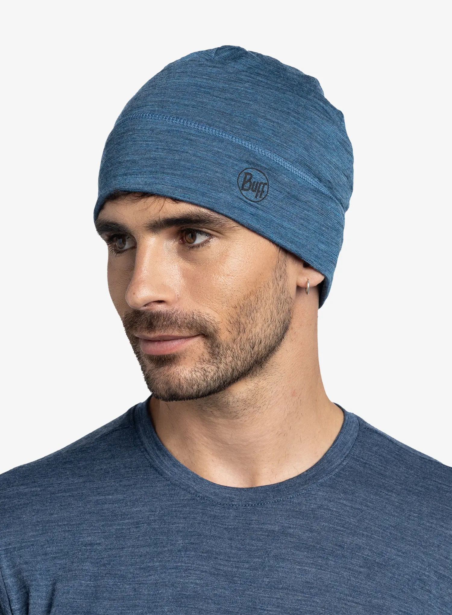 Čepice Buff Lightweight Merino Beanie - multistripes tempest