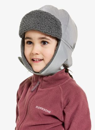 Čepice pro děti Didriksons Biggles Reflective Cap - silver