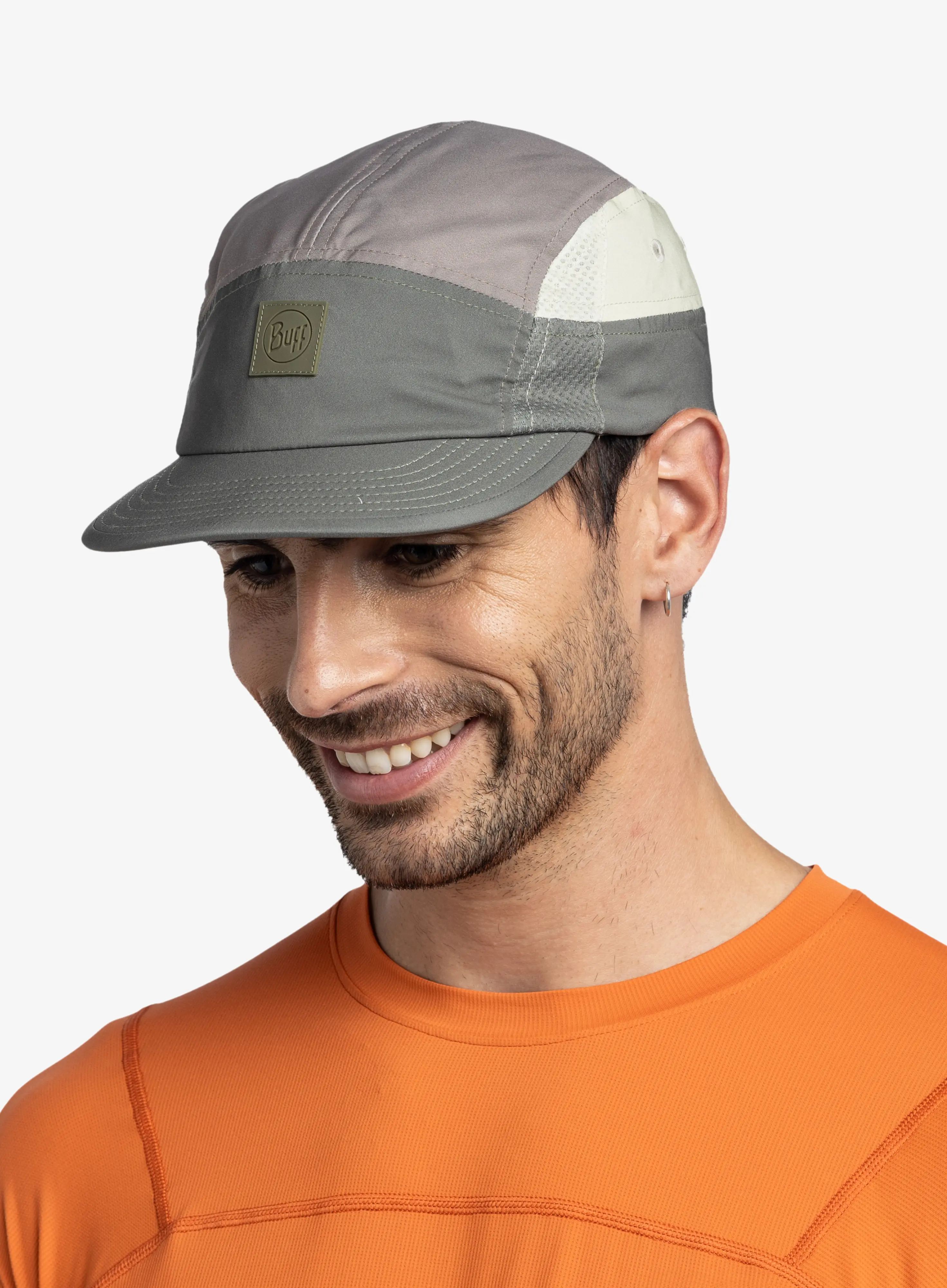 Běžecká čepice Buff 5 Panel Go Cap - domus khaki
