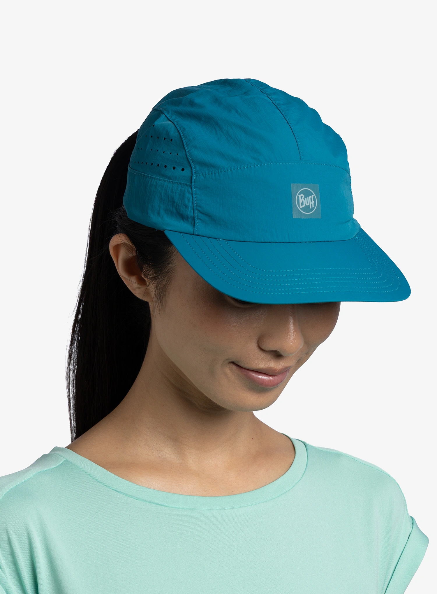 Běžecká čepice Buff Speed Cap - solid teal 