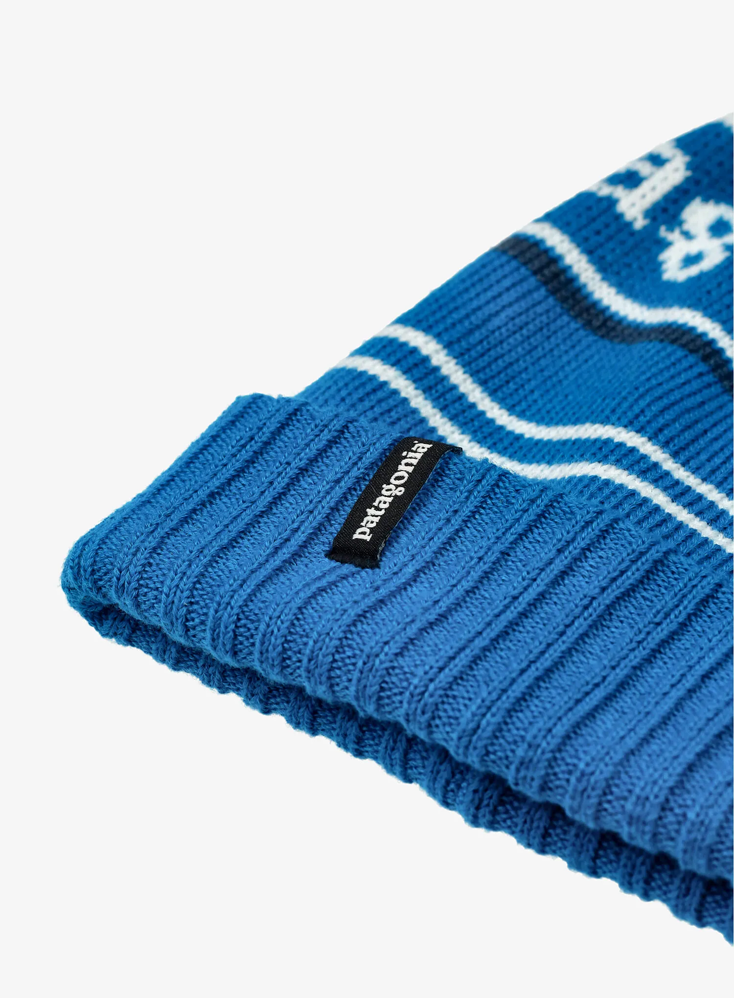 Dětská čepice Patagonia Powder Town Beanie - park stripe/endless blue