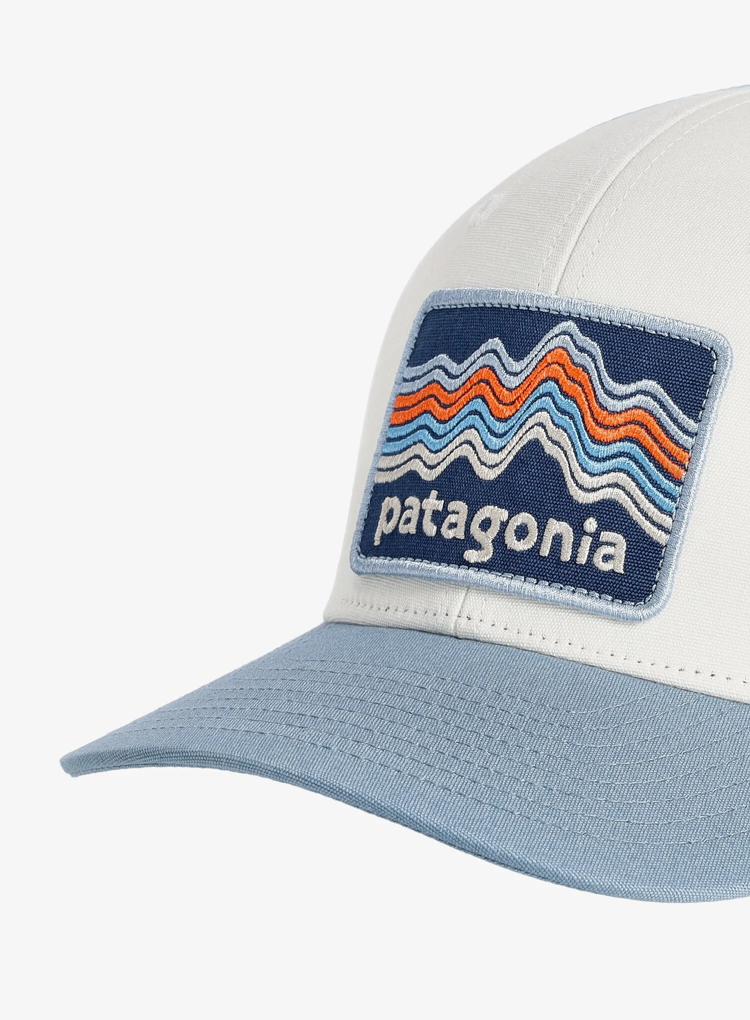 Dětská čepice Patagonia Trucker Hat - ridge rise stripe/plume grey