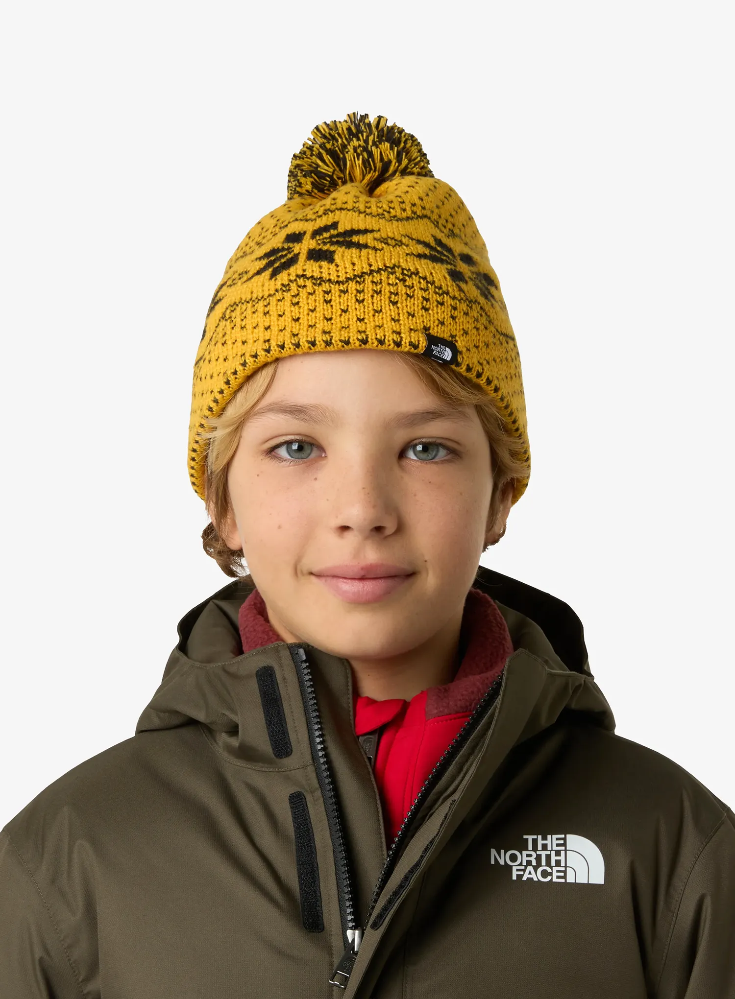 Dětská čepice The North Face Cabin Ski Tuke - summit gold jacquard