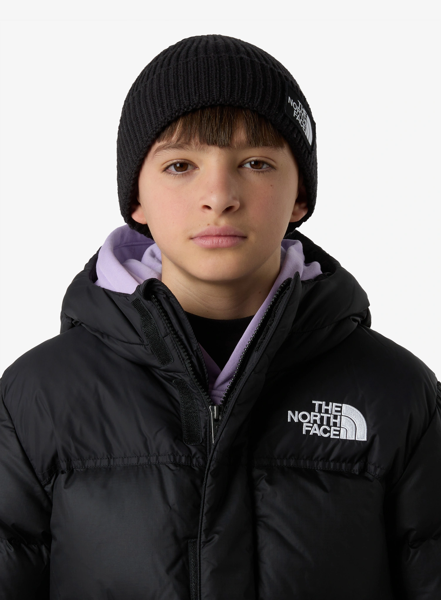Dětská čepice The North Face Logo Box Cuffed Beanie - tnf black