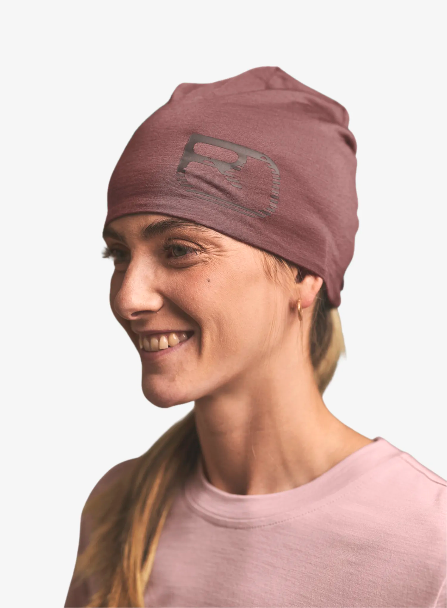 Čepice Ortovox 120 Cool Tec Logo Beanie - chestnut