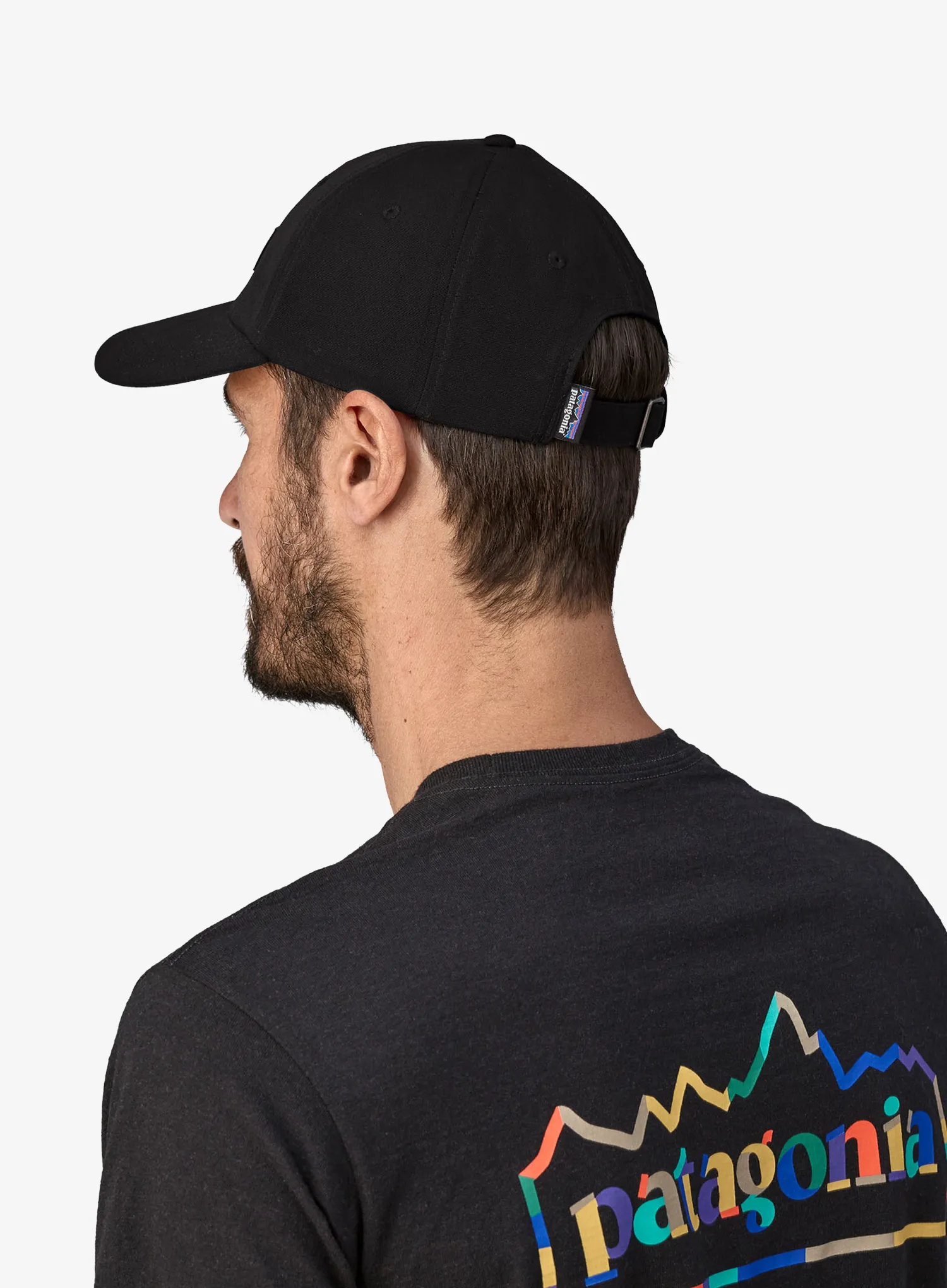 Kšiltovka Patagonia P-6 Label Trad Cap - black