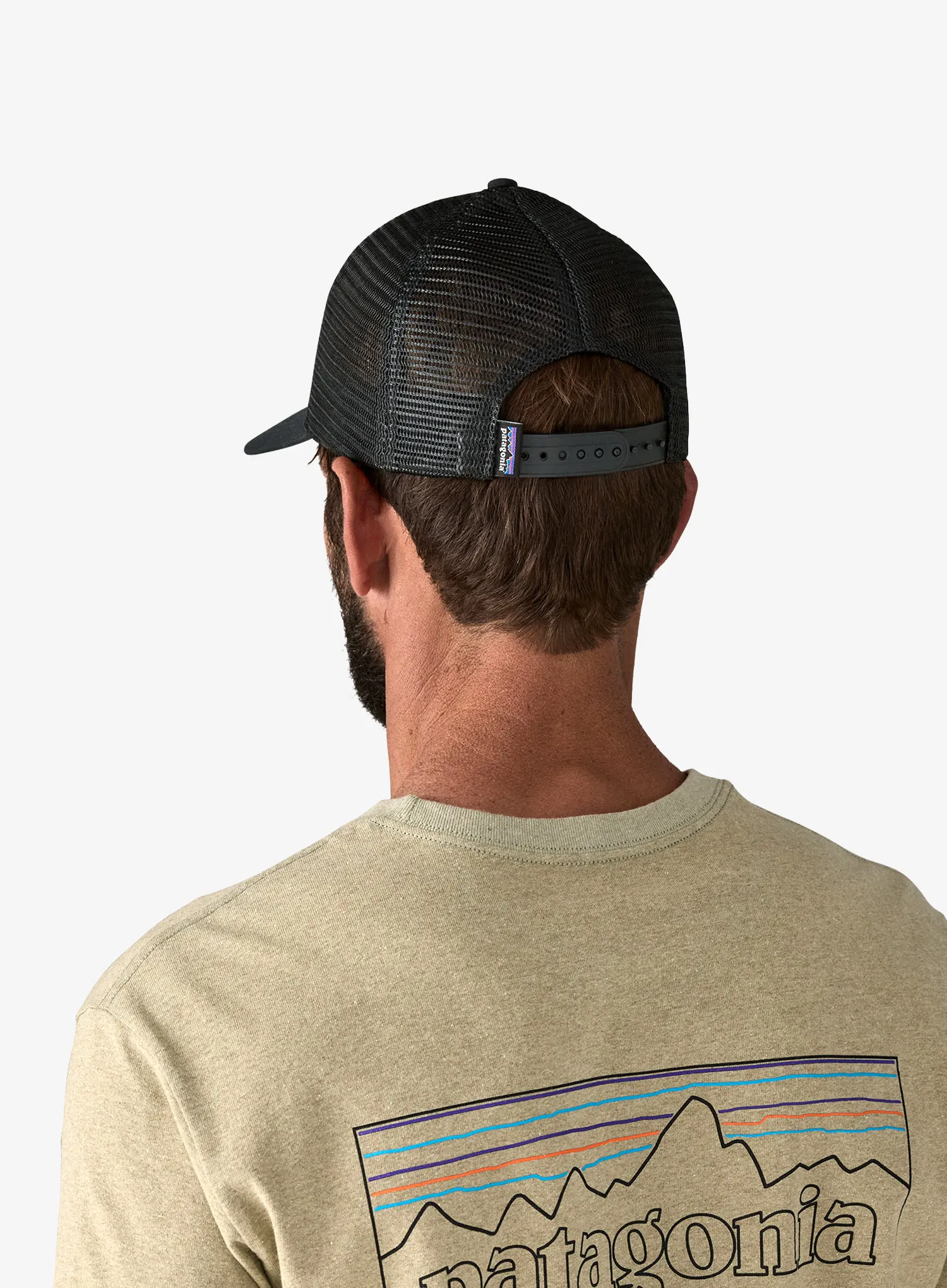 Kšiltovka Patagonia P-6 Logo LoPro Trucker Hat - black