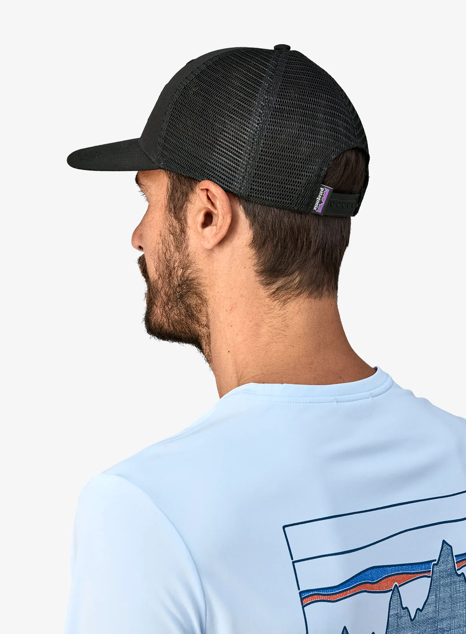 Kšiltovka Patagonia P-6 Logo Trucker Hat - black