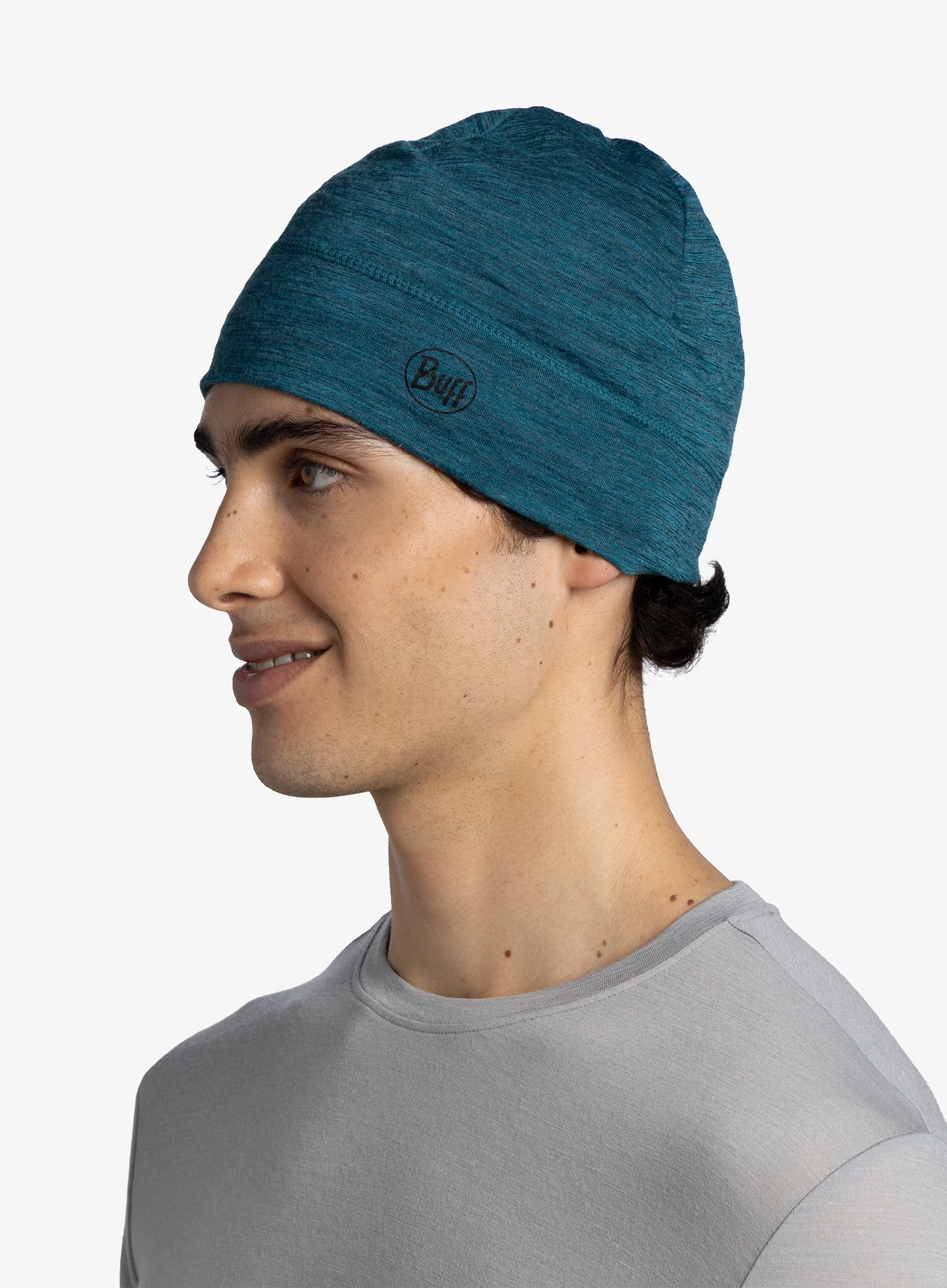 Funkční čepice Buff Lightweight Merino Beanie - solid teal