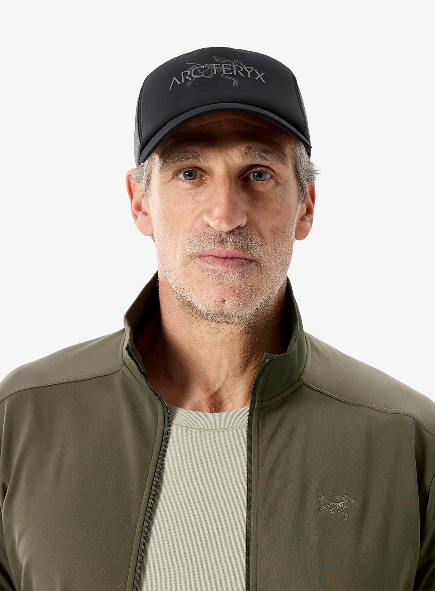 Kšiltovka Arcteryx Bird Word Trucker Hat - black/cloud