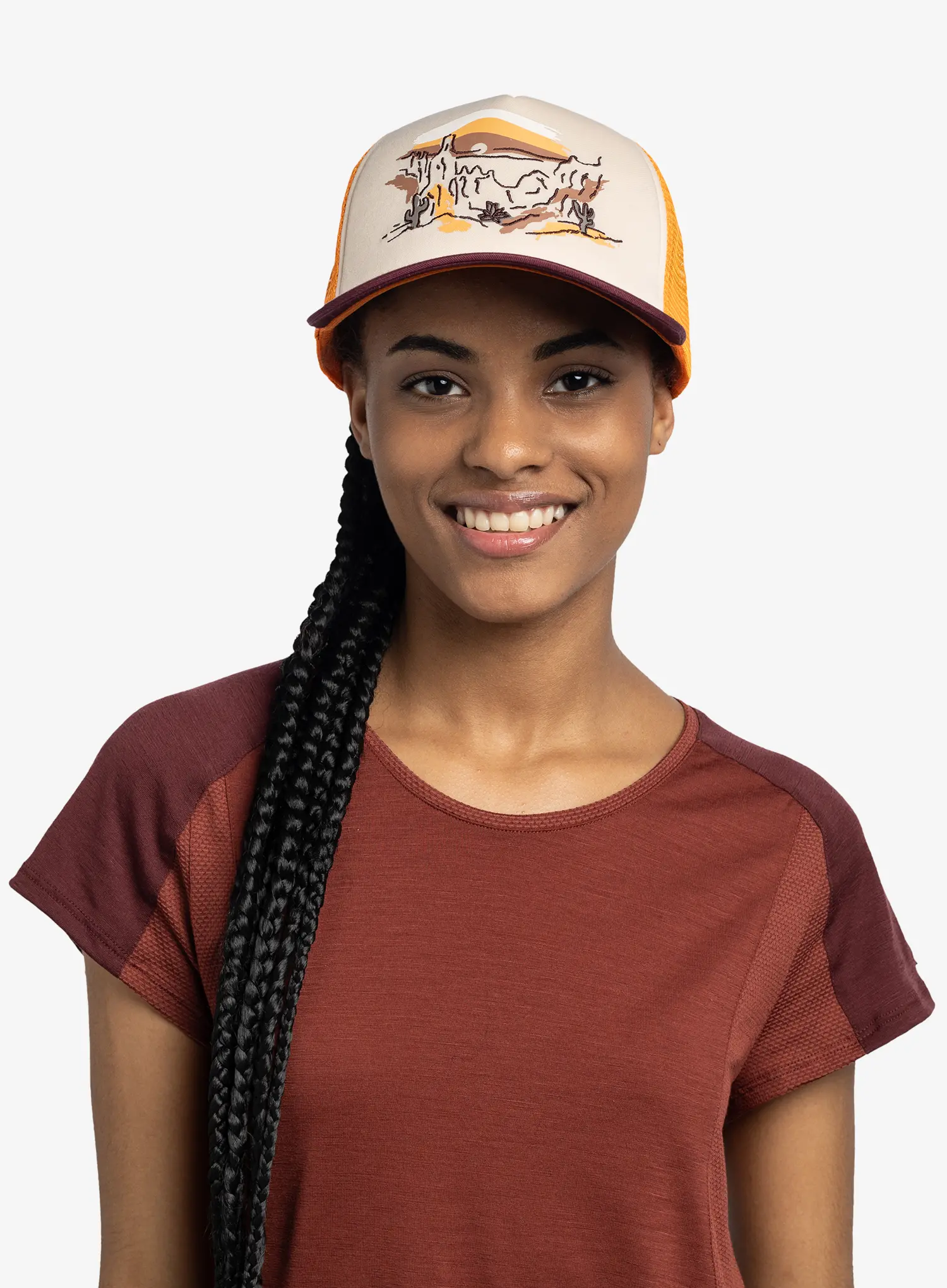 Kšiltovka Buff Trucker Cap - sylva apricot