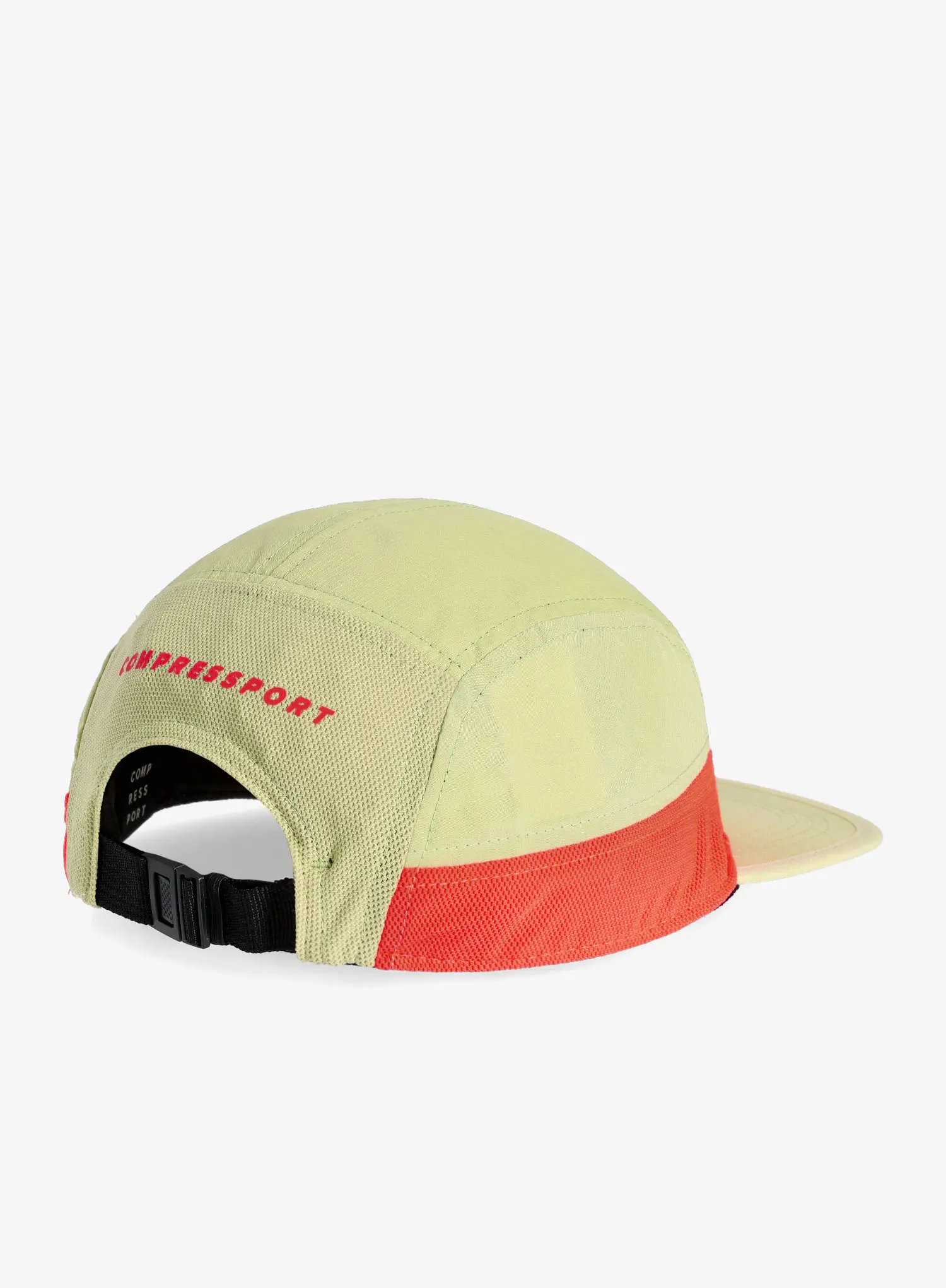 Kšiltovka Compressport 5 Panel Light Cap - nile/fluo red
