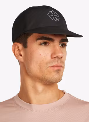 Kšiltovka Icebreaker Shell+ Windbreaker Trucker Hat Logo - black