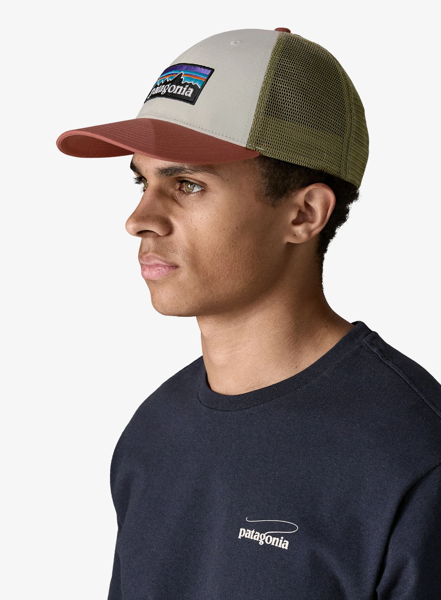 Kšiltovka Patagonia P-6 Logo LoPro Trucker Hat - birch white