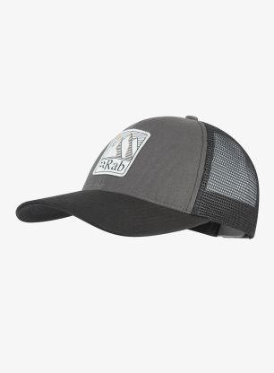 Kšiltovka Rab Dihedral Badge Cap - graphene/beluga