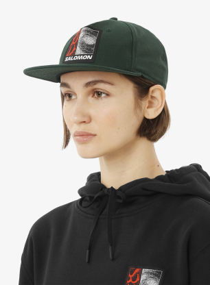 Kšiltovka Salomon Freestyle Flat Cap - green gables
