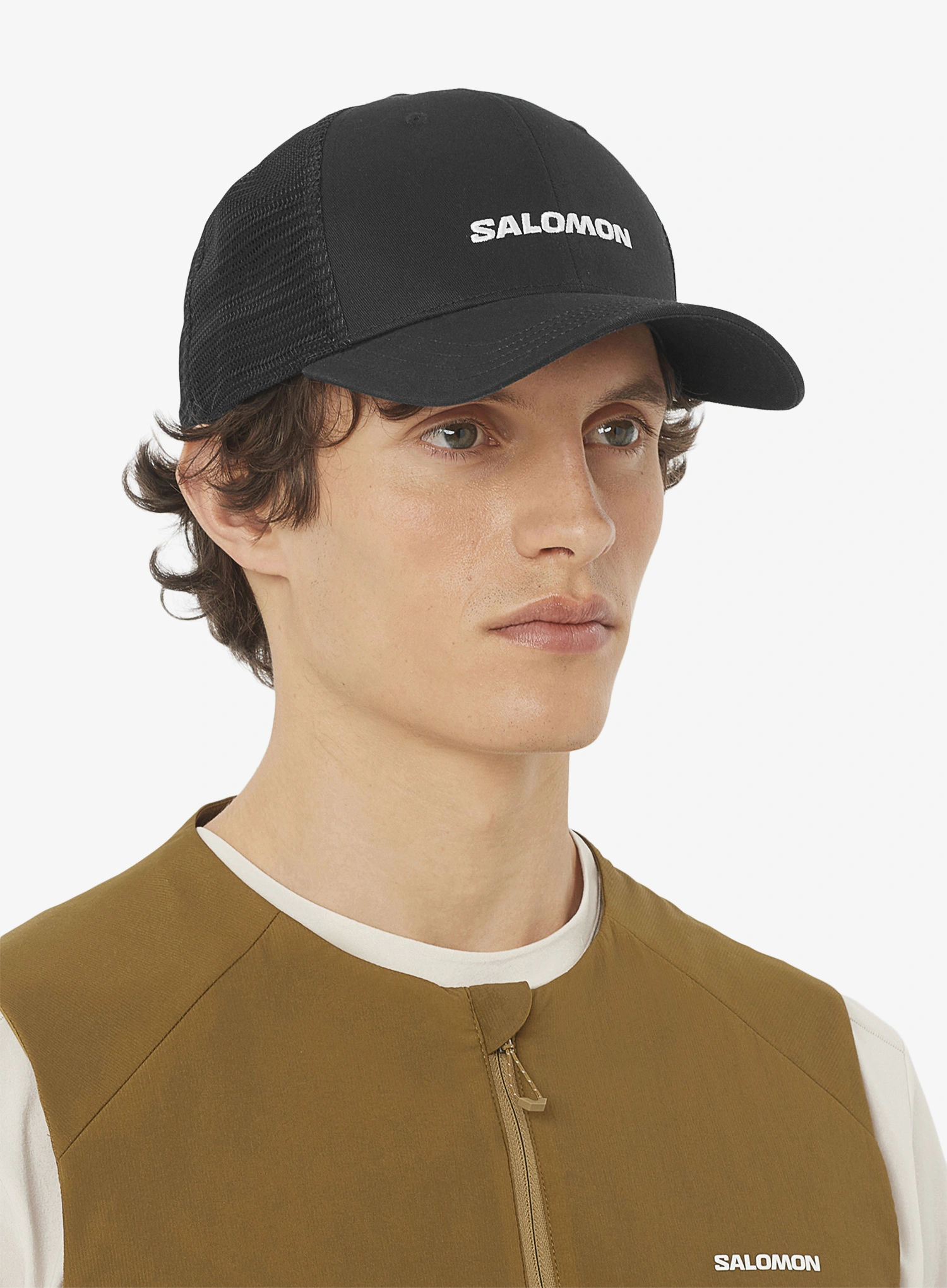 Kšiltovka Salomon Logo Trucker Cap - deep black