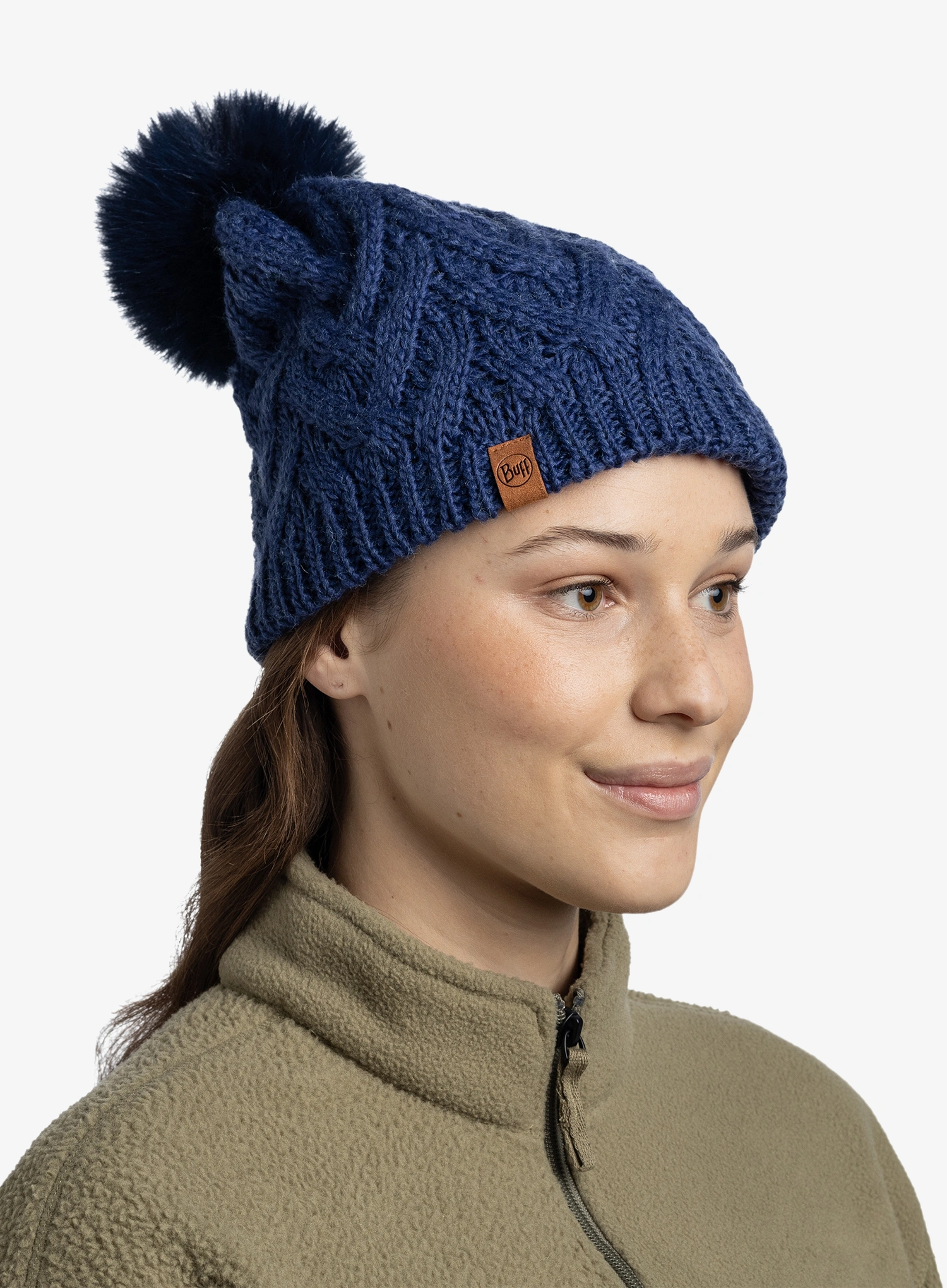 Dámská zimní čepice Buff Knitted&Fleece Beanie Caryn - midnight