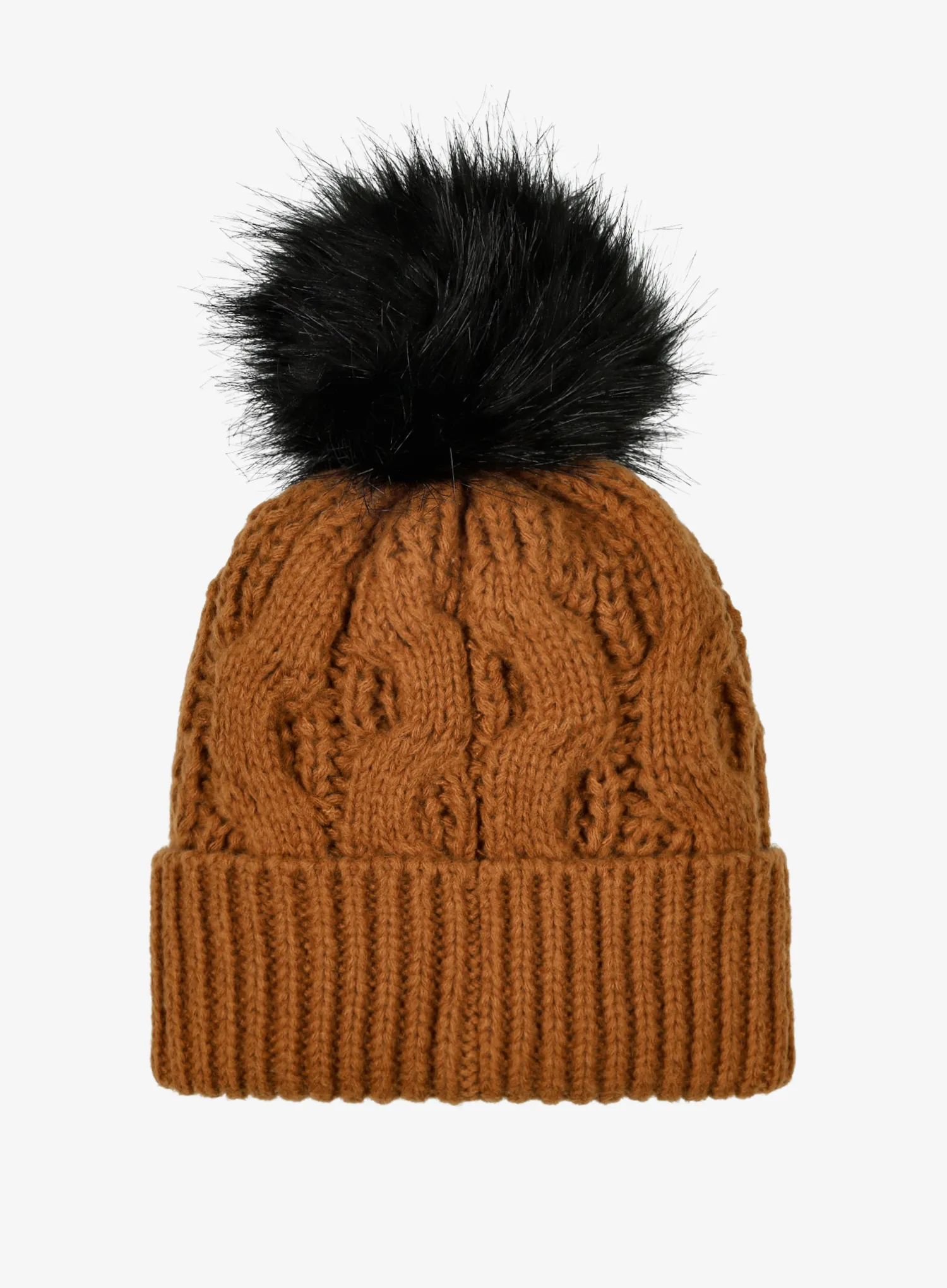 Dámská zimní čepice Columbia Boundless Days Cable Knit Pom Beanie - camel brown