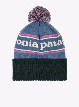 Zimní čepice Patagonia Powder Town Beanie - park stripe/barnacle blue