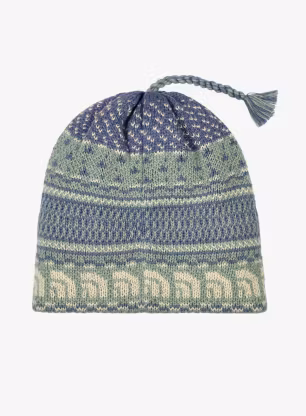 Zimní čepice The North Face Cabin Ski Tuke - slate moss jacquard/tassel
