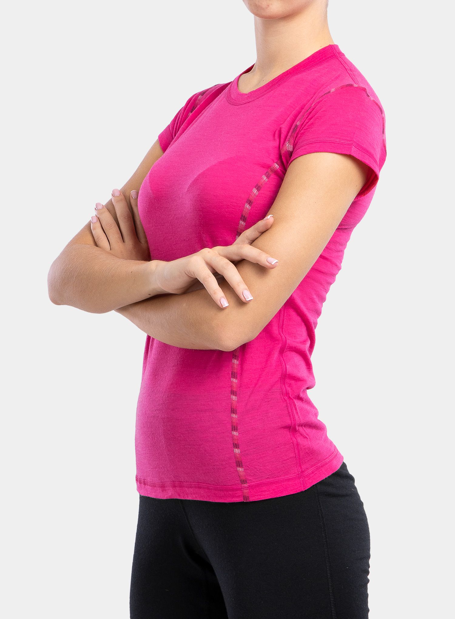 Dámské termoaktivní tričko Sensor Merino Air Tee S/S - magenta