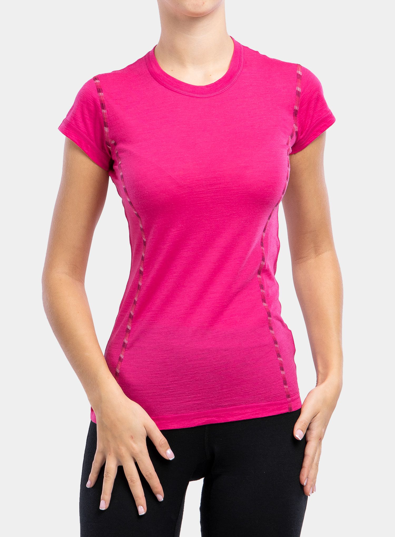 Dámské termoaktivní tričko Sensor Merino Air Tee S/S - magenta