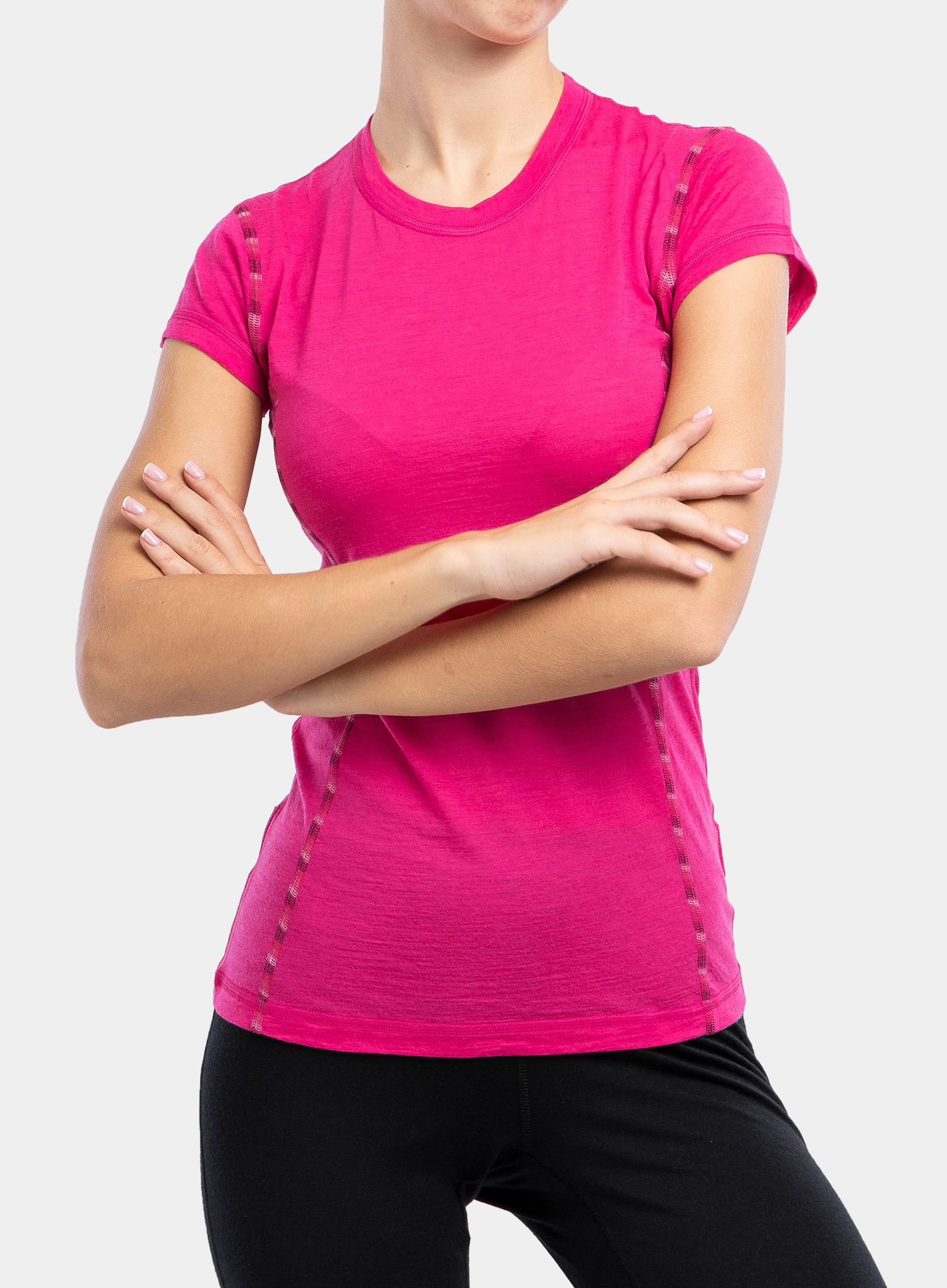 Dámské termoaktivní tričko Sensor Merino Air Tee S/S - magenta