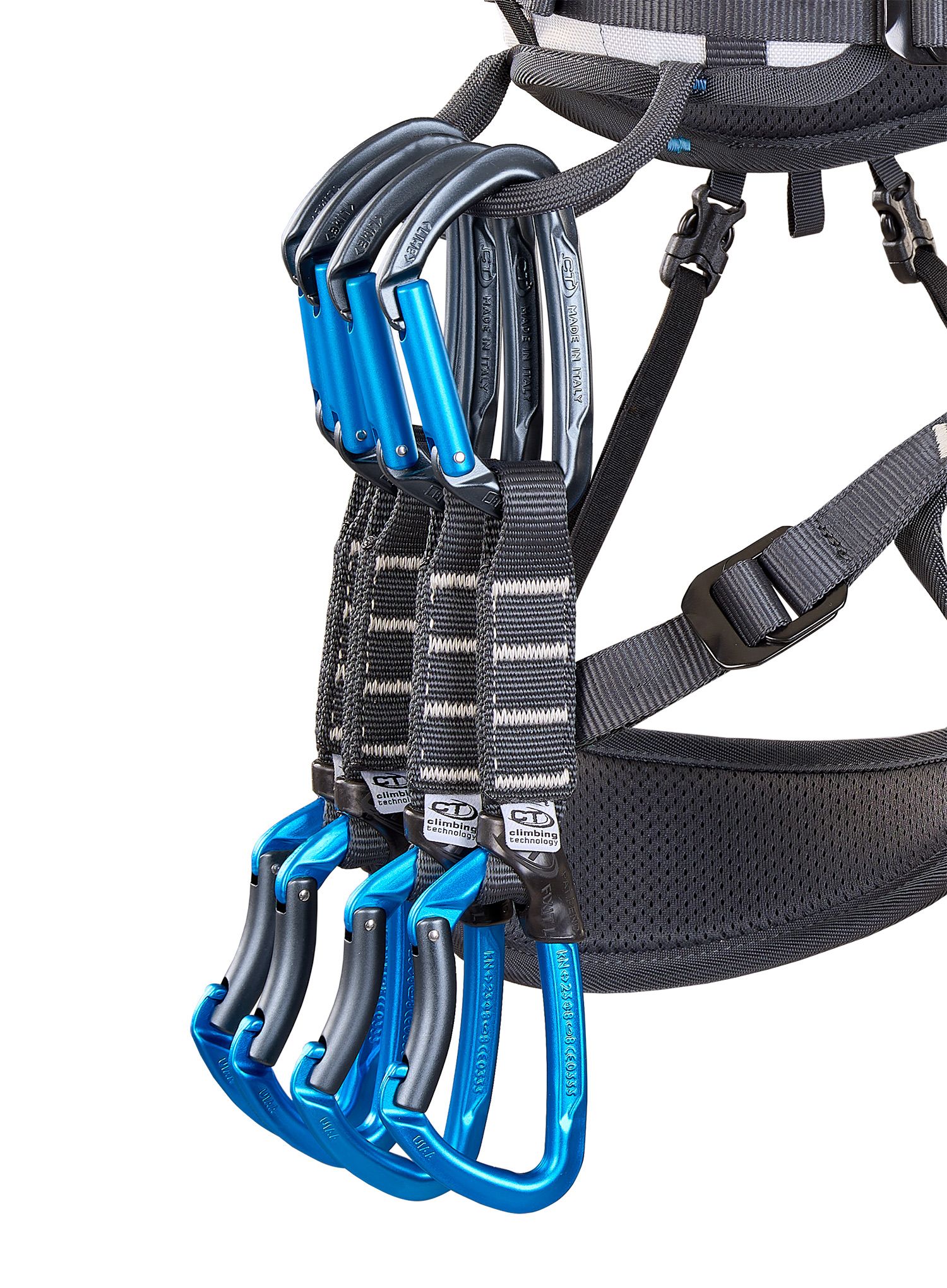 Expreska Climbing Technology/SKYLOTEC Lime B Set Pro NY 12 cm - anthracite/blue