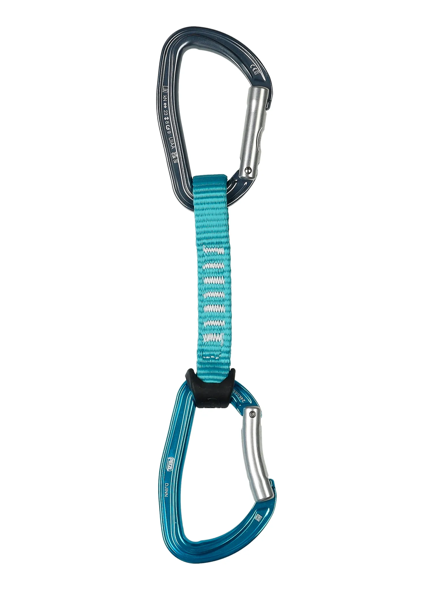 Expreska Petzl Djinn Acess 12 cm - turquoise