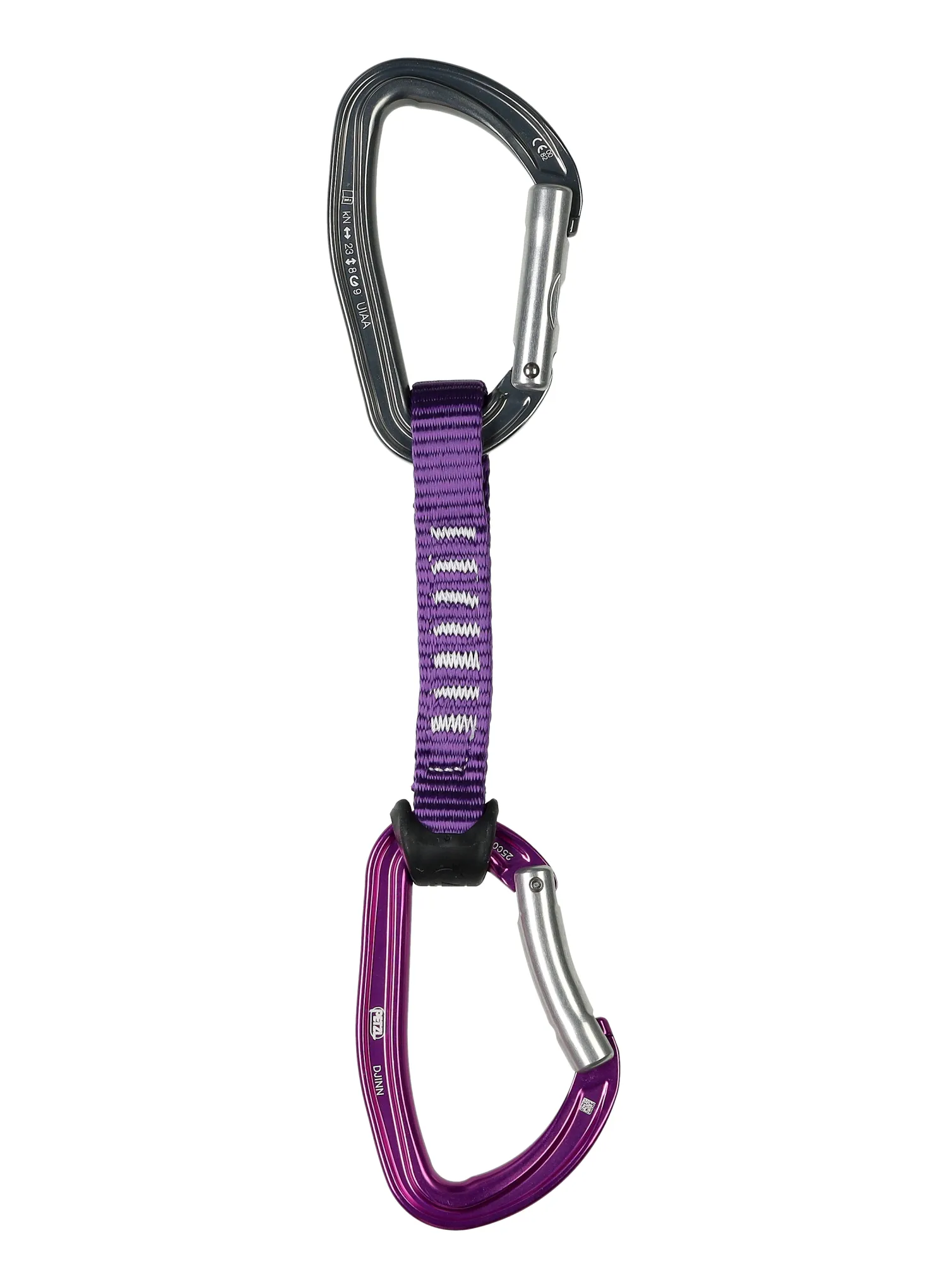 Expreska Petzl Djinn Acess 12 cm - violet