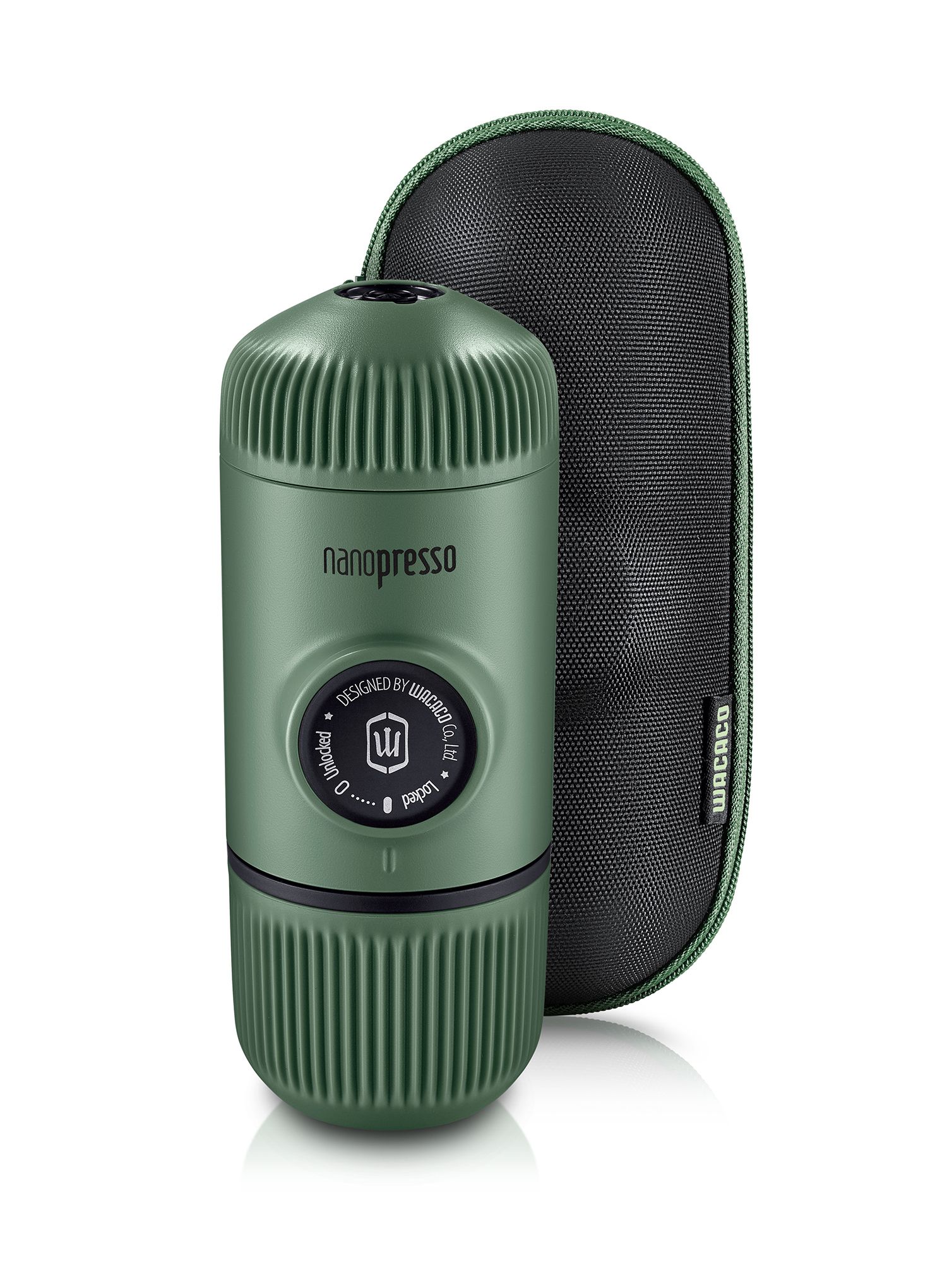 Kávovar Wacaco Nanopresso Elements + pouzdro - moss green