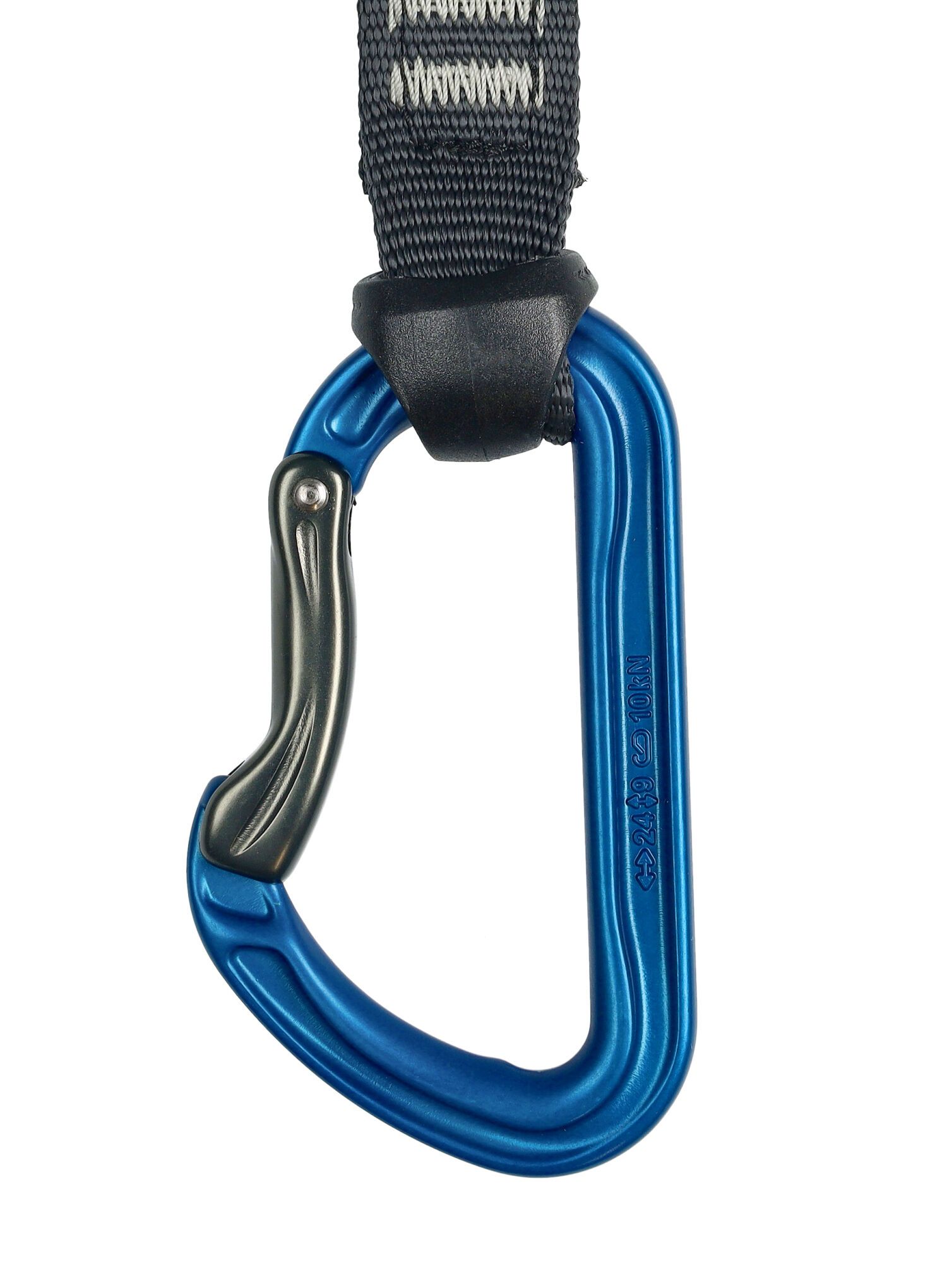 Lezecká expreska DMM Shadow Quickdraw 12cm - titanium/blue