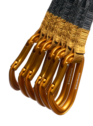 Lezecké expresky Black Diamond HotForge Quickpack 12cm - amber