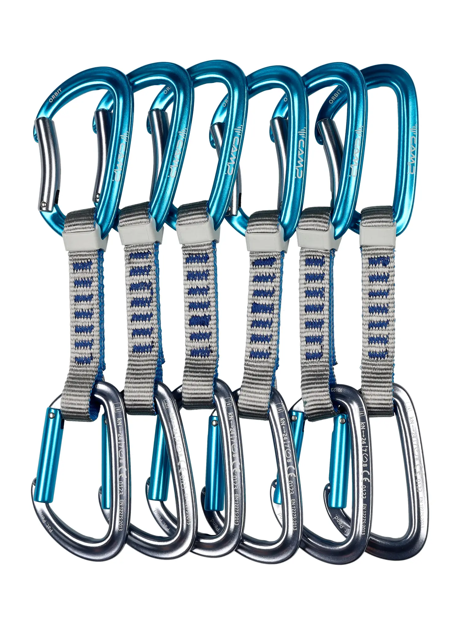 Lezecké expresky Camp Orbit Express KS 12 cm 6-pack - grey/blue/blue