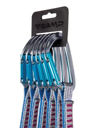 Lezecké expresky Camp Orbit Express KS 12 cm 6-Pack - grey/blue/fuchsia