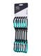 Lezecké expresky Climbing Technology/SKYLOTEC Lime Set DY 12 cm 6-pack - anthracite/blue marine
