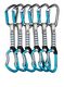 Lezecké expresky Climbing Technology/SKYLOTEC Salto Set NY 12 cm 6-Pack - titanium/electricblue